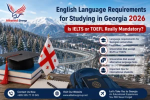 English language requirements to study in Georgia
